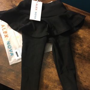 Alex Nova 2T fleece lined skirted pants NWT